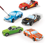 Moulage et peinture - SES CREATIVE - Hobby Blue - Voitures - Stimule la créativité - 6 peintures incluses - Age : 5+