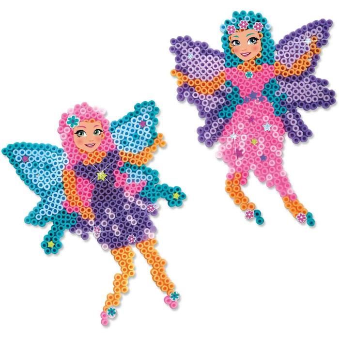 Perles a repasser - FÈes - SES CREATIVE - CrÈer des fÈes magnifiques avec 1200 perles et plateau en forme de fÈe.
