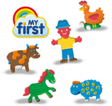 Méga kit de pâte a modeler avec outils - SES CREAVITE - My first - Hobby 1 - 4 - Sensoriel - Apprendre les formes - Age : 1+