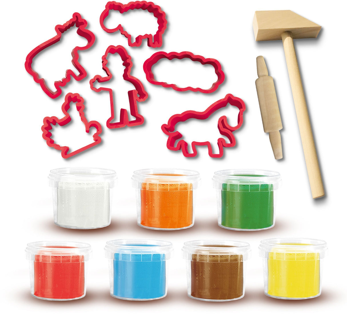 Méga kit de pâte a modeler avec outils - SES CREAVITE - My first - Hobby 1 - 4 - Sensoriel - Apprendre les formes - Age : 1+