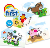 Peinture au doigt - SES CREATIVE - My first - Hobby 1 - 4 couleurs - Kit créatif - Activité éducative - Age : 1+