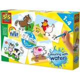 Peinture au doigt - SES CREATIVE - My first - Hobby 1 - 4 couleurs - Kit créatif - Activité éducative - Age : 1+