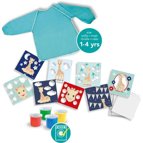 Kit de peinture au doigt - SES CREATIVE - Hobby 1 - 4 - Sophie la girafe - Développement créatif - Peinture lavable - Age : 1+