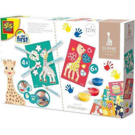 Coloriage et peinture - SES CREATIVE - Hobby 1 - 4 - Sophie la girafe - Activité créative et éducative - Idée cadeau - Des 1 an