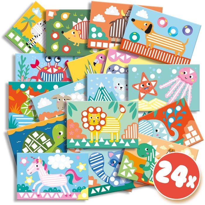 J'apprends a coller et a reconnaître les formes - SES CREATIVE - Hobby 3 - 6 - Motricité fine - 370 stickers - Age : 3+