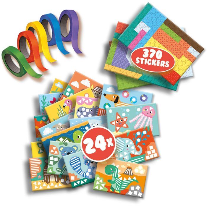 J'apprends a coller et a reconnaître les formes - SES CREATIVE - Hobby 3 - 6 - Motricité fine - 370 stickers - Age : 3+