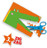 J'apprends a découper pas a pas - SES CREATIVE - Hobby 3 - 6 - Motricité Fine - 3 Ciseaux Sécurité + Loisirs + Zigzag - Age : 3+