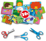 J'apprends a découper pas a pas - SES CREATIVE - Hobby 3 - 6 - Motricité Fine - 3 Ciseaux Sécurité + Loisirs + Zigzag - Age : 3+