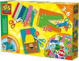 J'apprends a découper pas a pas - SES CREATIVE - Hobby 3 - 6 - Motricité Fine - 3 Ciseaux Sécurité + Loisirs + Zigzag - Age : 3+