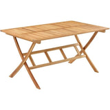 Ensemble repas de jardin en bois d'eucalyptus FSC - BANGGI - 4 personnes