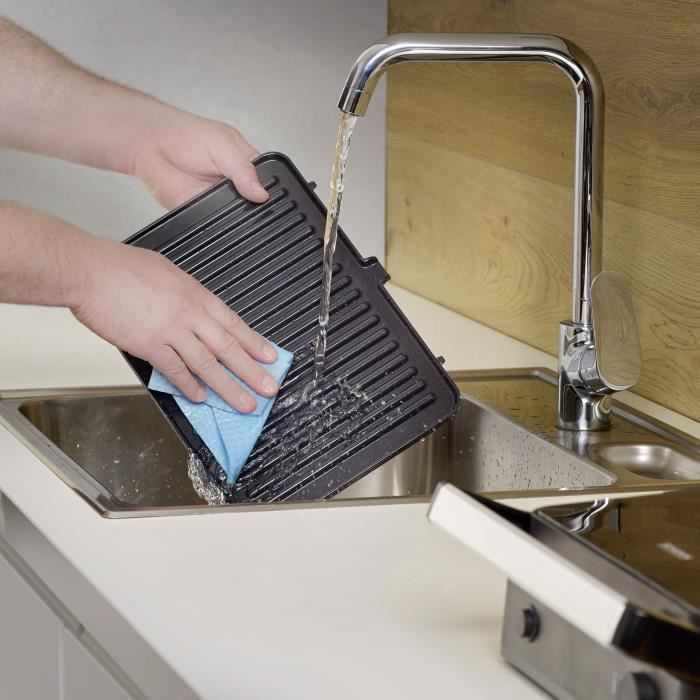 Gril SEVERIN - KG2398 - Surface cuisson 30x22cm - Plaques amovibles - Revetement céramique - 1800W