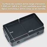 Plancha SEVERIN - PG8569 - Surface de cuisson 48x27cm - Revetement céramique antiadhésif - 2200W
