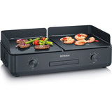 Plancha SEVERIN - PG8569 - Surface de cuisson 48x27cm - Revetement céramique antiadhésif - 2200W