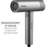 Seche-cheveux ionique - SEVERIN - HT 0169 - S-Style Speed Pro - Concentrateur & diffuseur magnétiques - 2000 W - Gris et noir