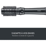 Brosse soufflante - SEVERIN - Styler multifonction avec revêtement Céramique-Kératine - Auto-rotative - 3 embouts - 1000 W - Noir