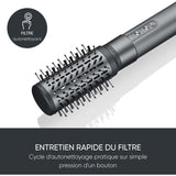 Brosse coiffante ionique - SEVERIN - Multistyler 5-en-1 - Moteur BLDC puissant - 5 embouts - 1500 W - Gris et noir