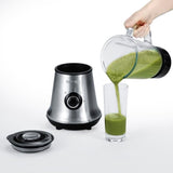 Blender - SEVERIN - SM3734 - 500 W - Bol en verre 1 L - 2 vitesses + fonction pulse - Inox/Noir