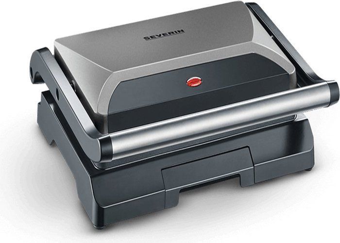 SEVERIN - Grill Electrique KG2394 - Surface cuisson 23x14,5cm - Plaques anti-adhésives - 800W