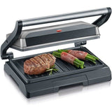 SEVERIN - Grill Electrique KG2394 - Surface cuisson 23x14,5cm - Plaques anti-adhésives - 800W
