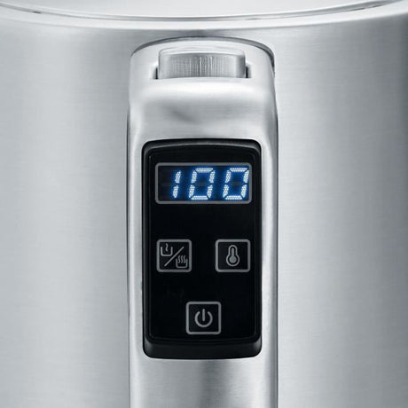 Bouilloire SEVERIN WK3418 - Inox - 1,7 L - Température réglable - Affichage LCD