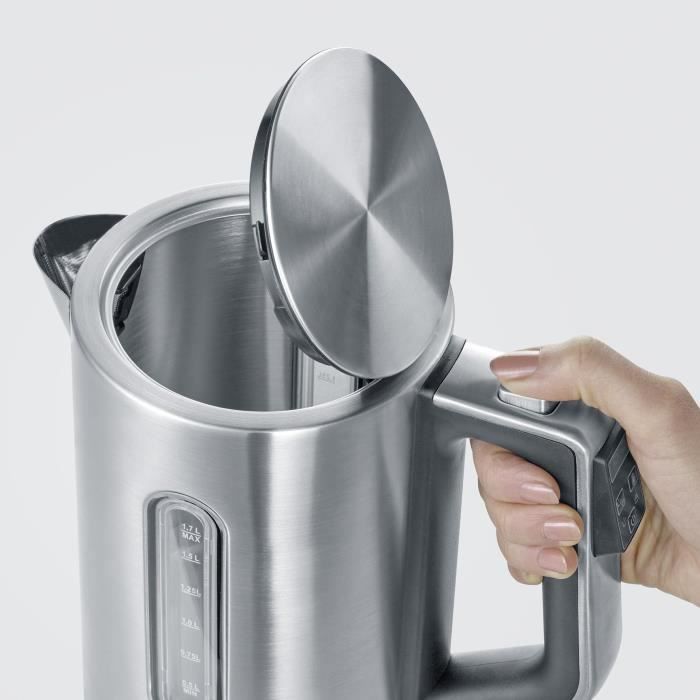 Bouilloire SEVERIN WK3418 - Inox - 1,7 L - Température réglable - Affichage LCD