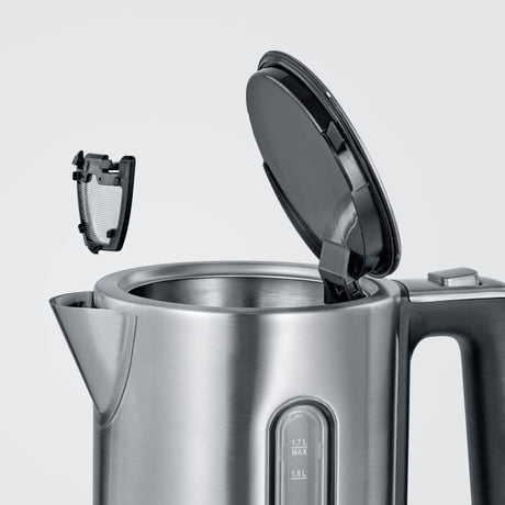 Bouilloire SEVERIN WK3418 - Inox - 1,7 L - Température réglable - Affichage LCD