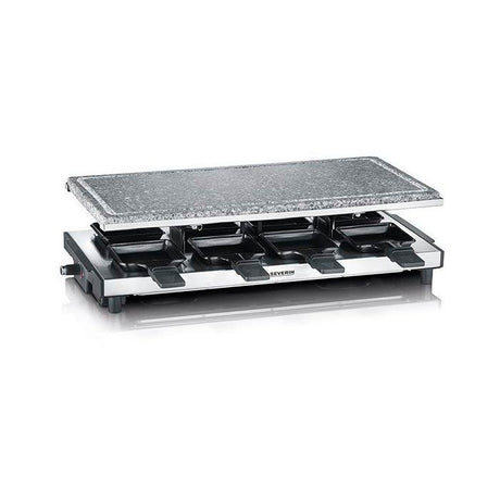 Appareil a raclette - SEVERIN - RG2374 - 8 personnes - Revetement anti-adhésif - 1500 W - Noir