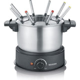 Fondue SEVERIN - FO2473 - Capacité 1,4L - Jusqu'a 8 personnes - Thermostat réglables - 1500W
