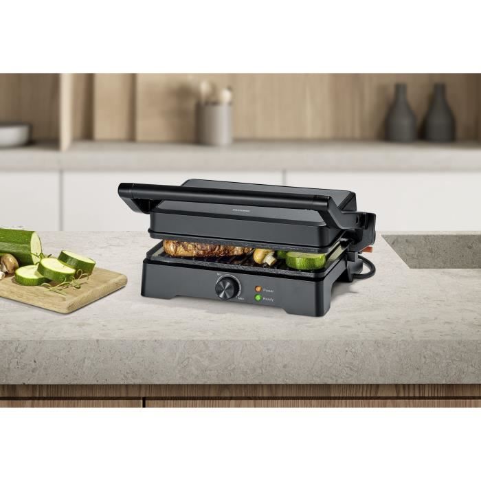 Grill SEVERIN - KG2391 - Surface de cuisson 28x17cm - Ouverture 180°C - 1800W