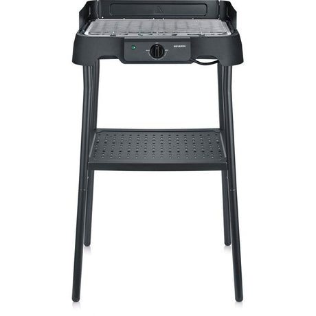 Barbecue électrique sur pieds - SEVERIN - PG8594 - 2000 W - Surface de cuisson 38 x 22 cm - Thermostat réglable - Noir