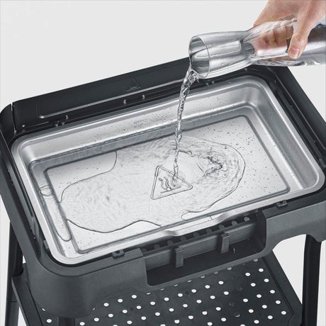 Barbecue électrique sur pieds - SEVERIN - PG8594 - 2000 W - Surface de cuisson 38 x 22 cm - Thermostat réglable - Noir