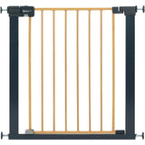 SAFETY 1st Barriere de sécurité enfant Easy Close effet bois, 73-80 cm - pression, sans vis ni perçage - (max. 136 cm)