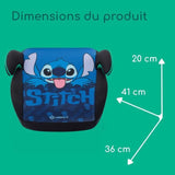 SAFETY 1st Disney© Siege auto réhausseur Star Plus i-Safe Stitch, Groupe 3, ceinturé, de 6 a 10-12 ans (36kg), Classic Stitch