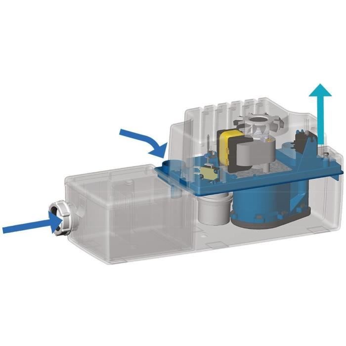Pompe de relevage de condensats - SFA - Sanicondens Best Flat - Pour chaudiere au sol - 45 dBA - Neutralisation des condensats