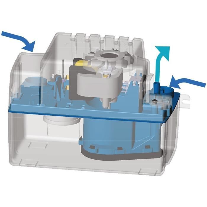 Pompe de relevage de condensats - SFA - Sanicondens Eco V02 - Chaudiere / Climatisation - 45 dBA - 2 entrées