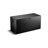 TOOD Malle / coffre de rangement en rÈsine - 350 L - 120 x 52 x 60 cm - Gris anthracite