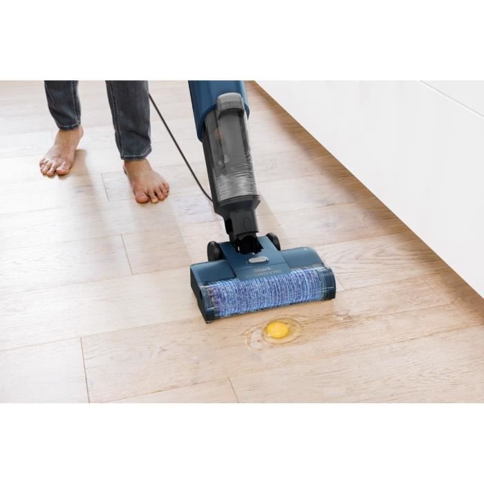 SHARK HydroVac WD100EU - Nettoyeur Filaire sols durs - Brosse rotative antimicrobienne - Aspire et nettoie