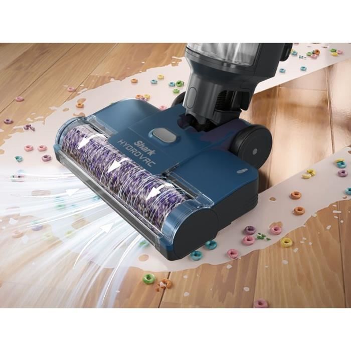 SHARK HydroVac WD100EU - Nettoyeur Filaire sols durs - Brosse rotative antimicrobienne - Aspire et nettoie