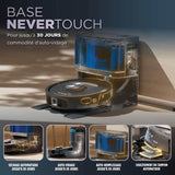 Aspirateur Robot et Laveur SHARK PowerDetect NeverTouch RV2800YEEU - Autovidant - 650 Watts - 2 brosses latérales