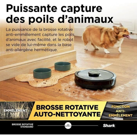 Shark Matrix Plus RV2620WAEU - Aspirateur Robot et Laveur auto-vidant 2-en-1 - Nettoie les coins et les angles - Couverture optimale