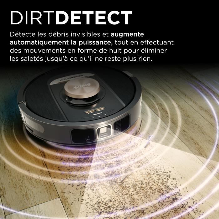Shark PowerDetect RV2820VEEU - Robot Aspirateur a vidage automatique avec navigation 3D et LiDAR