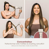 Seche-cheveux & styler soufflant 2 en 1- SHARK FLEXSTYLE - HD426SLEU - 3 accessoires - Champagne - 1400 W