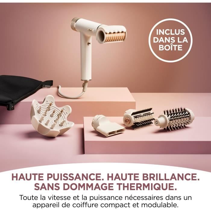 Seche-cheveux - SHARK - SpeedStyle HD352EU - Boucleur & RapidGloss - Séchage rapide - Etui de rangement - 1700 W