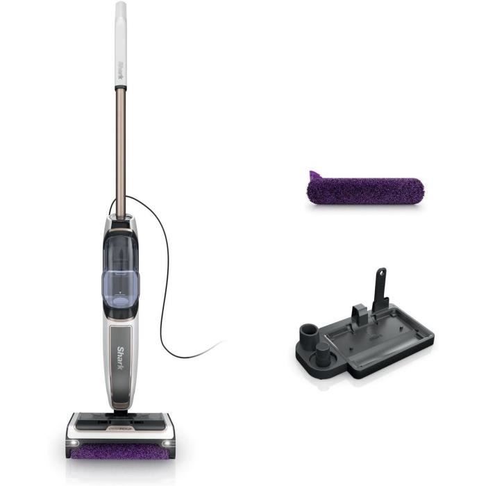 Shark SteamPickUp SD200EU - Balai Vapeur 3-en-1 pour sols durs - Sépare débris humides et secs