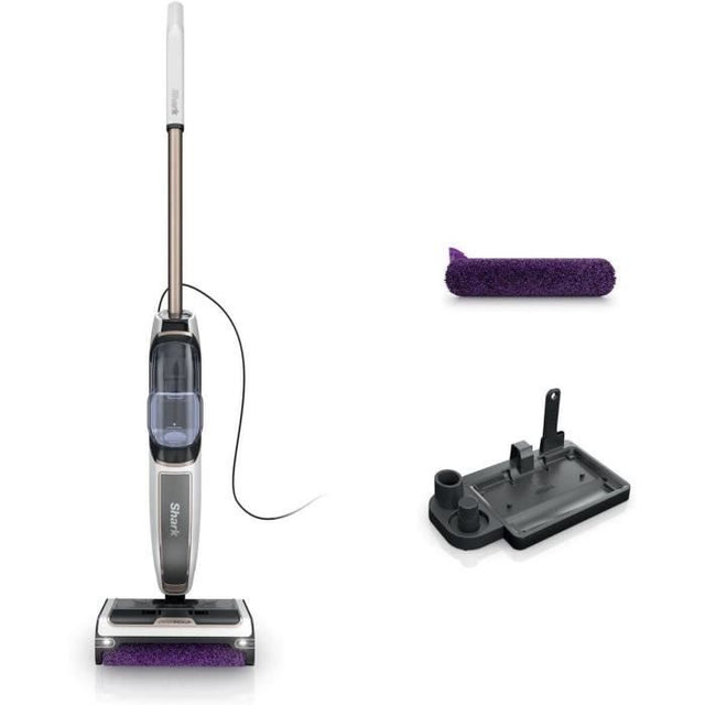 Shark SteamPickUp SD200EU - Balai Vapeur 3-en-1 pour sols durs - Sépare débris humides et secs
