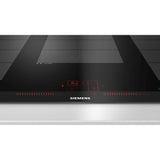 SIEMENS EX975LXC1F Plaque de cuisson induction - 5 zones - 11100 W max - L 91,2 x P 52 cm - Revetement verre - Noir - Profil inox