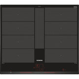 Table induction - SIEMENS - IQ700 - 4 foyers - 60 cm - Noir - Dual LightSlider