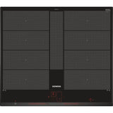 Table induction - SIEMENS - IQ700 - 4 foyers - 60 cm - Noir - Dual LightSlider