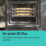 Four pyrolyse - SIEMENS IQ300 - HB574ABR3F - Noir - 7 modes de cuisson - 59,5 x 59,4 x 54,8 cm