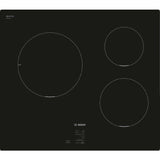 Table induction 60 cm - Bosch Série 2 - 3 foyers - Noir - Touch Select - H5,1 x L59,2 x P52,2 cm - PUC611AA5E